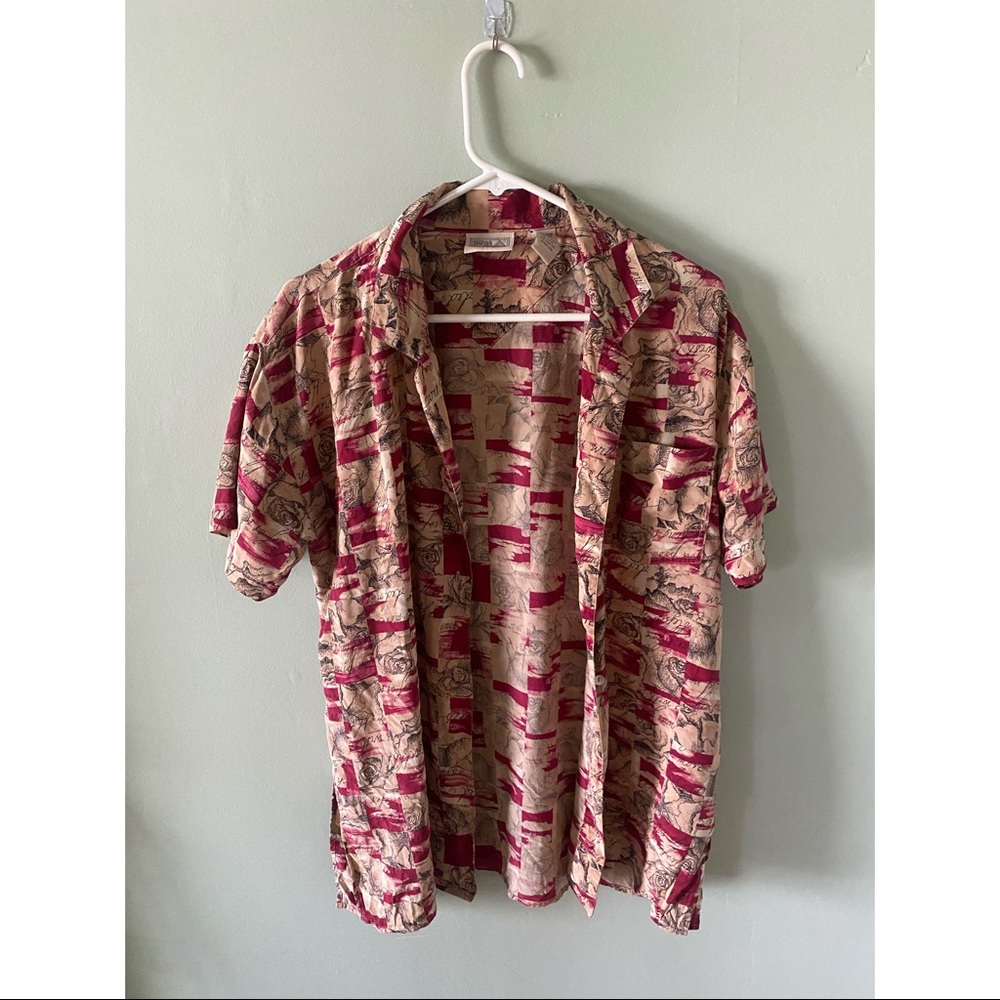 Fila 100% Silk Button Down